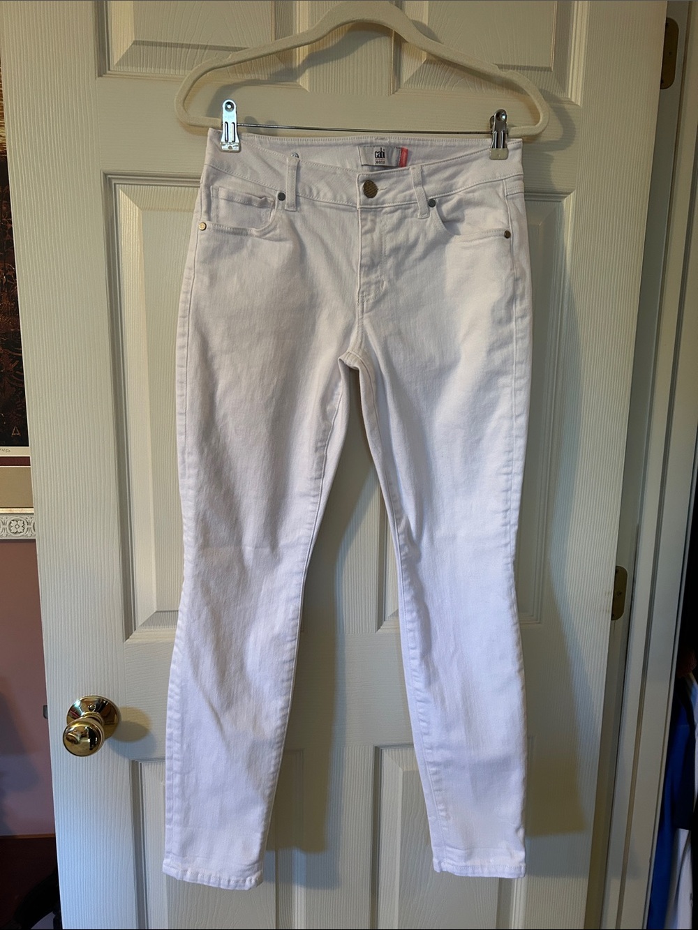 CAbi White Skinny Stretch Jeans